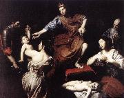 VALENTIN DE BOULOGNE The Judgment of Solomon  at oil painting
